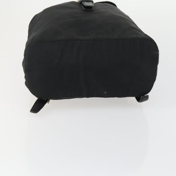 PRADA Backpack Nylon Black Gold Auth ka1273 main image 9
